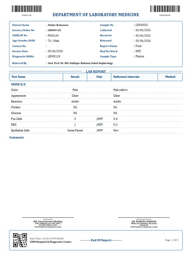 Multi Test Report Software Multi Test Report Software: laboratory/report preview